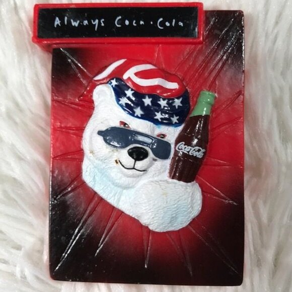 Set of 4 Vintage Coca-Cola Polar Bear Coin Bank + Magnets + Travel Cup with Lid - Picture 8 of 15